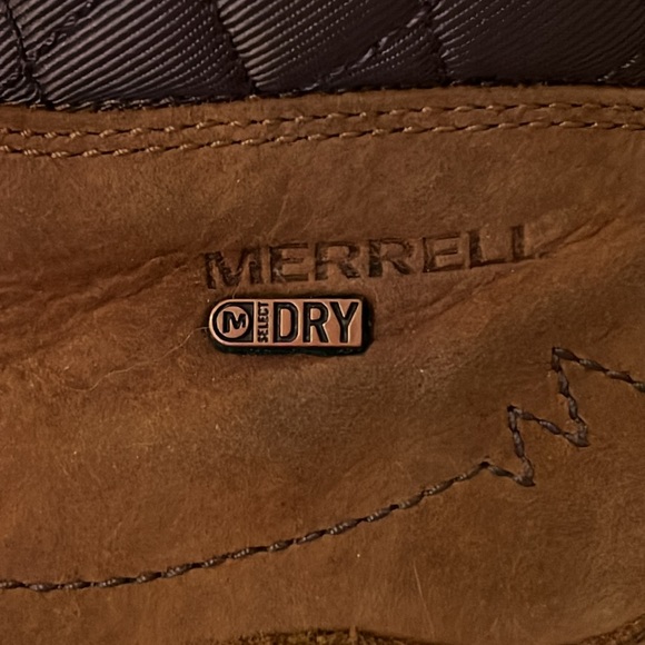 Merrell ladies Chateau Oak Heeled lace up select dry waterproof boots size 9 - Picture 5 of 9